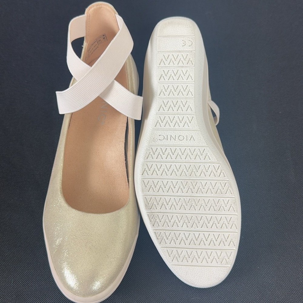 Vionic Advantage Ellery Elastic Ankle Wrap Wedge - image 6